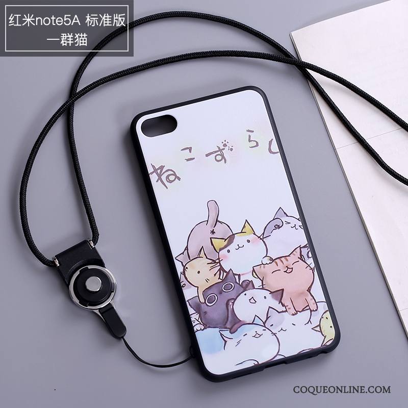 Redmi Note 5a Protection Tout Compris Étui Coque De Téléphone Blanc Rouge Dessin Animé