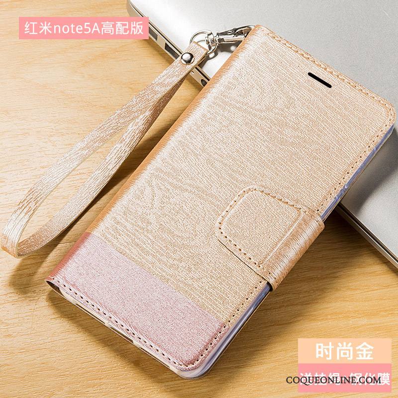 Redmi Note 5a Rouge Coque De Téléphone Haute Incassable Étui En Cuir Protection Petit