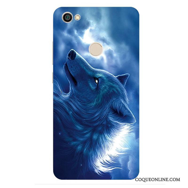 Redmi Note 5a Téléphone Portable Totem Bleu Coque De Téléphone Rouge Personnalité Haute