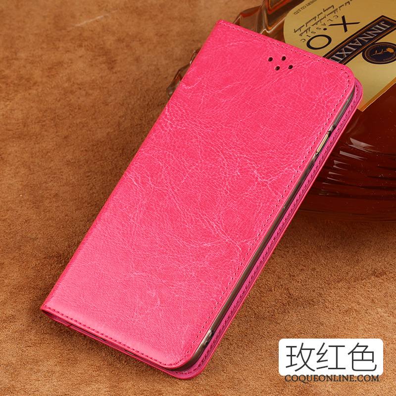 Redmi Note 5a Vin Rouge Protection Cuir Véritable Coque De Téléphone Luxe Étui Petit