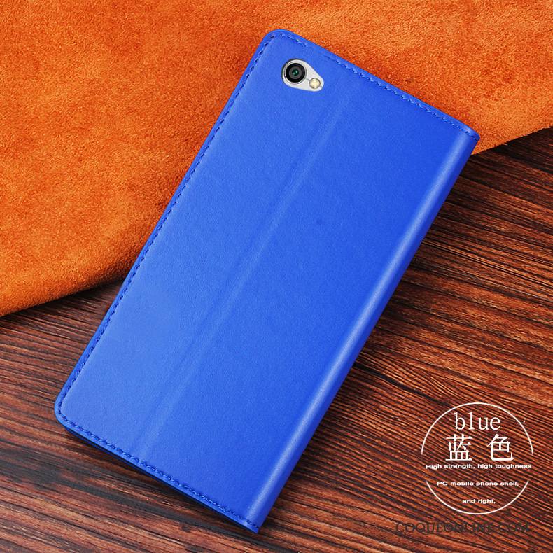 Redmi Note 5a Étui Coque De Téléphone Incassable Rouge Étui En Cuir Tout Compris Protection