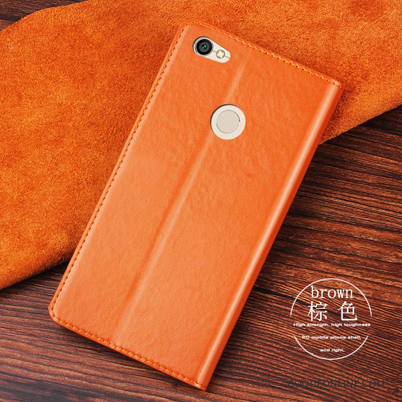 Redmi Note 5a Étui Coque De Téléphone Incassable Rouge Étui En Cuir Tout Compris Protection