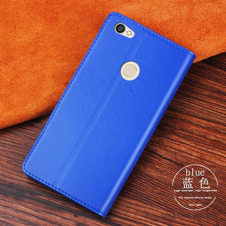 Redmi Note 5a Étui Coque De Téléphone Incassable Rouge Étui En Cuir Tout Compris Protection