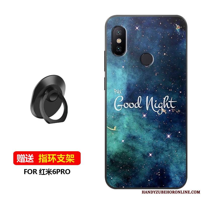 Redmi Note 6 Pro Coque Tempérer Incassable Téléphone Portable Délavé En Daim Membrane Étui Protection