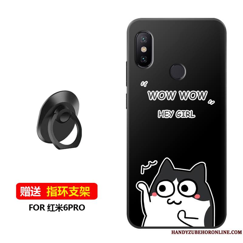 Redmi Note 6 Pro Coque Tempérer Incassable Téléphone Portable Délavé En Daim Membrane Étui Protection