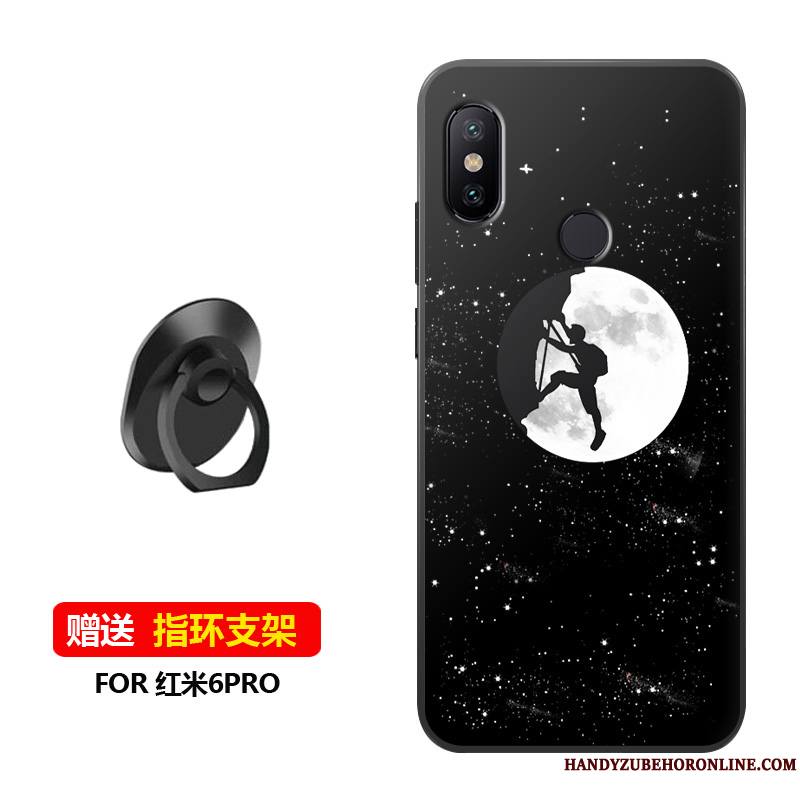 Redmi Note 6 Pro Coque Tempérer Incassable Téléphone Portable Délavé En Daim Membrane Étui Protection