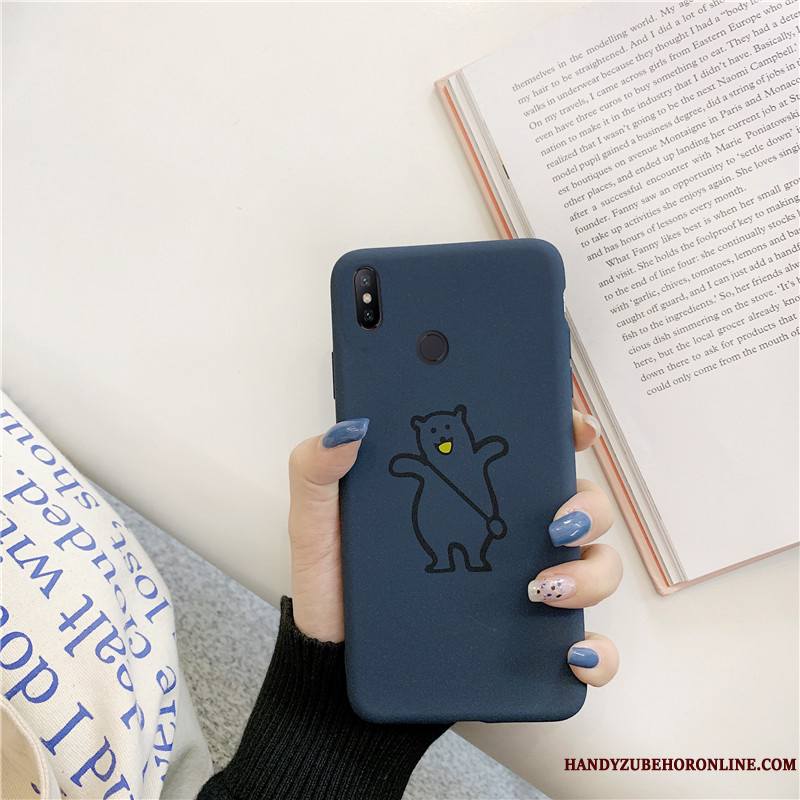 Redmi Note 6 Pro Délavé En Daim Tout Compris Sac Dessin Animé Coque De Téléphone Rouge Fluide Doux