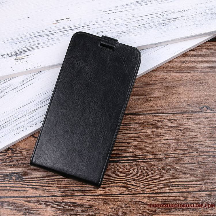 Redmi Note 6 Pro Incassable Coque De Téléphone Noir Modèle Fleurie Étui En Cuir Carte Rouge
