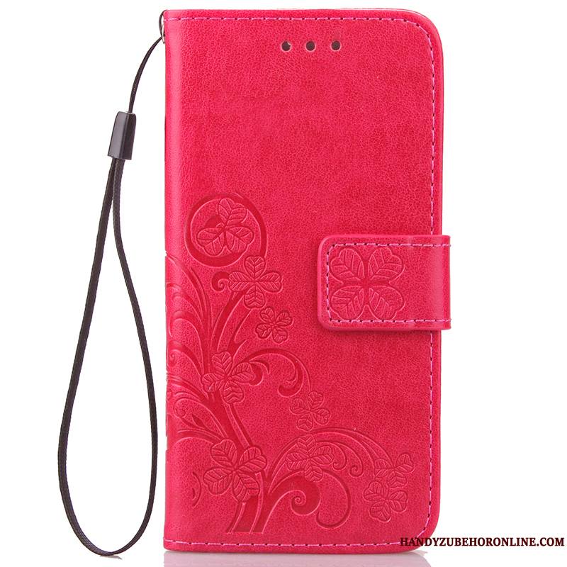 Redmi Note 6 Pro Petit Bleu Incassable Coque De Téléphone Étui En Cuir Housse Rouge