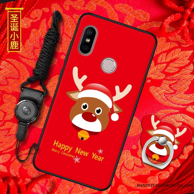 Redmi Note 6 Pro Rouge Fluide Doux Nouveau Étui Protection Coque De Téléphone