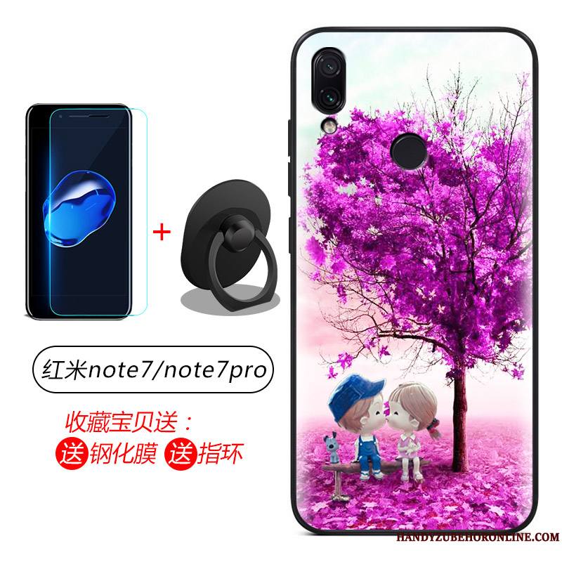 Redmi Note 7 Coque Étui Incassable Silicone Fluide Doux Bleu Protection