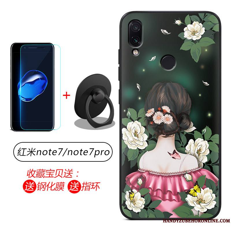 Redmi Note 7 Coque Étui Incassable Silicone Fluide Doux Bleu Protection