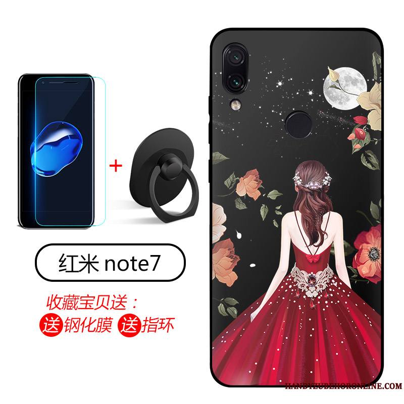 Redmi Note 7 Coque Étui Incassable Silicone Fluide Doux Bleu Protection