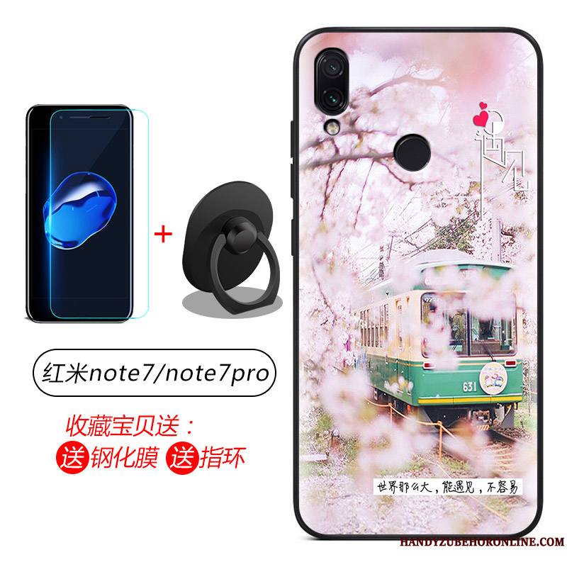 Redmi Note 7 Coque Étui Incassable Silicone Fluide Doux Bleu Protection