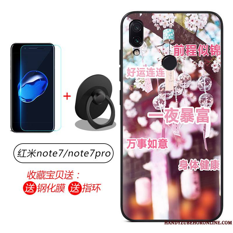 Redmi Note 7 Coque Étui Incassable Silicone Fluide Doux Bleu Protection