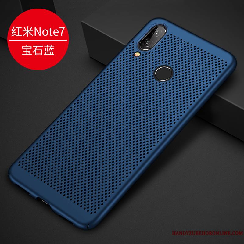 Redmi Note 7 Délavé En Daim Coque Protection Étui De Téléphone Légères Refroidissement