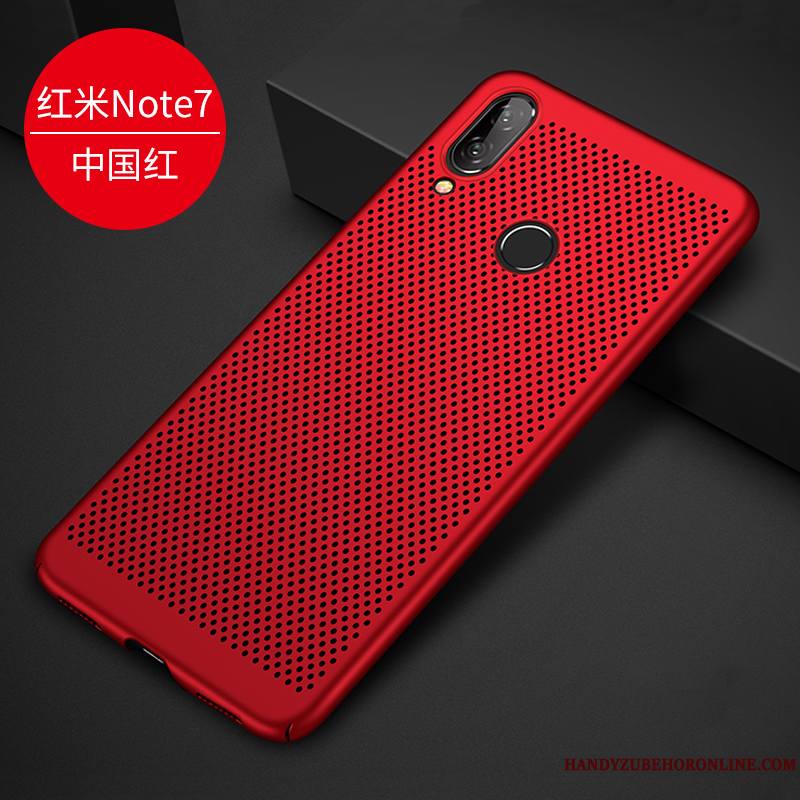 Redmi Note 7 Délavé En Daim Coque Protection Étui De Téléphone Légères Refroidissement