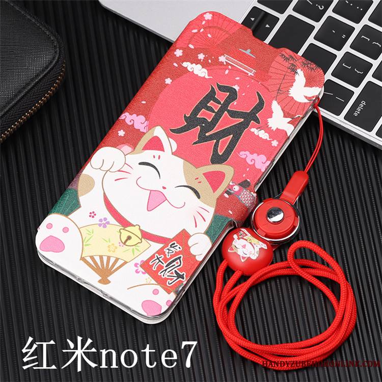 Redmi Note 7 Incassable Téléphone Portable Étui En Cuir Coque De Téléphone Petit Protection