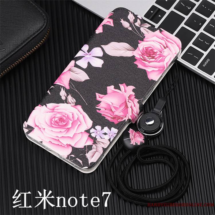 Redmi Note 7 Incassable Téléphone Portable Étui En Cuir Coque De Téléphone Petit Protection