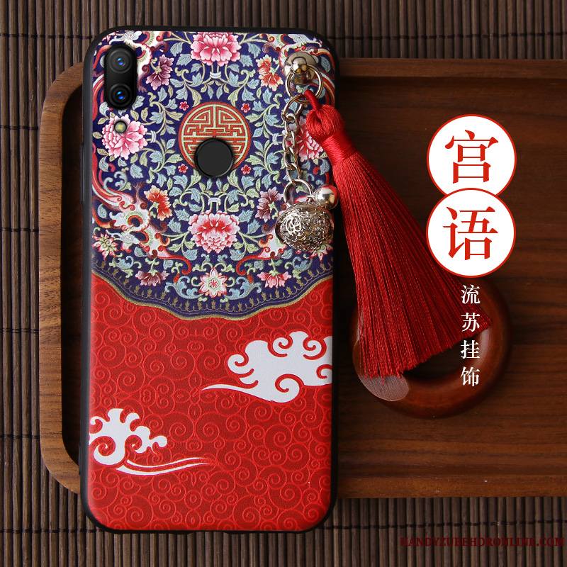 Redmi Note 7 Marque De Tendance Créatif Protection Rouge Tout Compris Coque De Téléphone Vintage