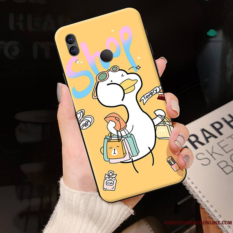 Redmi Note 7 Rouge Dessin Animé Nouveau Fluide Doux Charmant Coque De Téléphone Petit