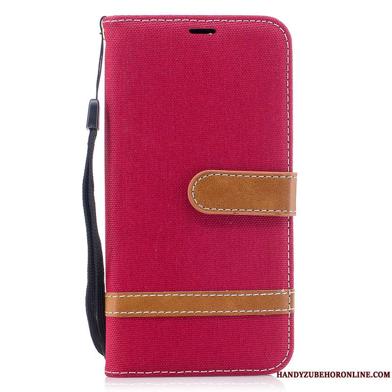 Redmi Note 7 Téléphone Portable Housse Rouge En Denim Nouveau Coque De Téléphone Petit