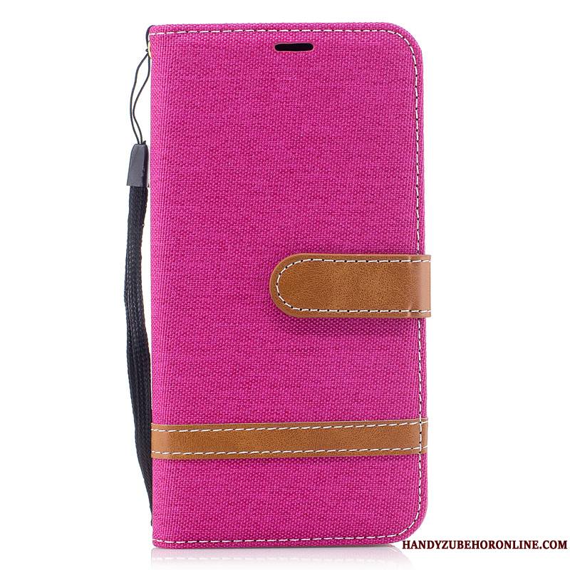 Redmi Note 7 Téléphone Portable Housse Rouge En Denim Nouveau Coque De Téléphone Petit