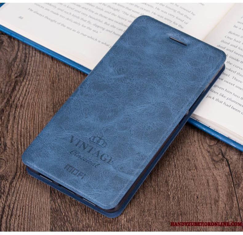 Redmi Note 8 Pro Coque Foncé Gris Étui En Cuir Rouge Téléphone Portable Petit Housse