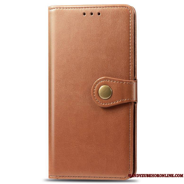 Redmi Note 8 Pro Coque Incassable Clamshell Rouge Fluide Doux Protection Petit Étui En Cuir