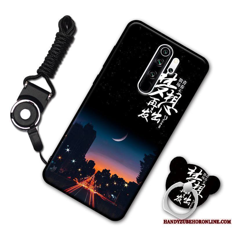 Redmi Note 8 Pro Coque Incassable Rouge Étui Support Fluide Doux Tendance Mode