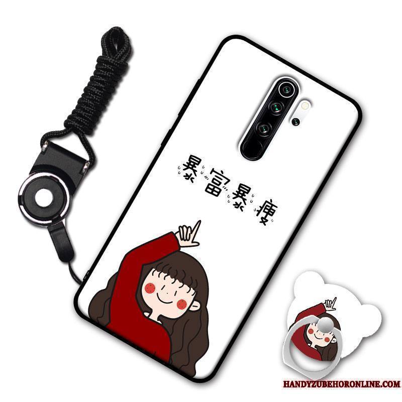 Redmi Note 8 Pro Coque Incassable Rouge Étui Support Fluide Doux Tendance Mode