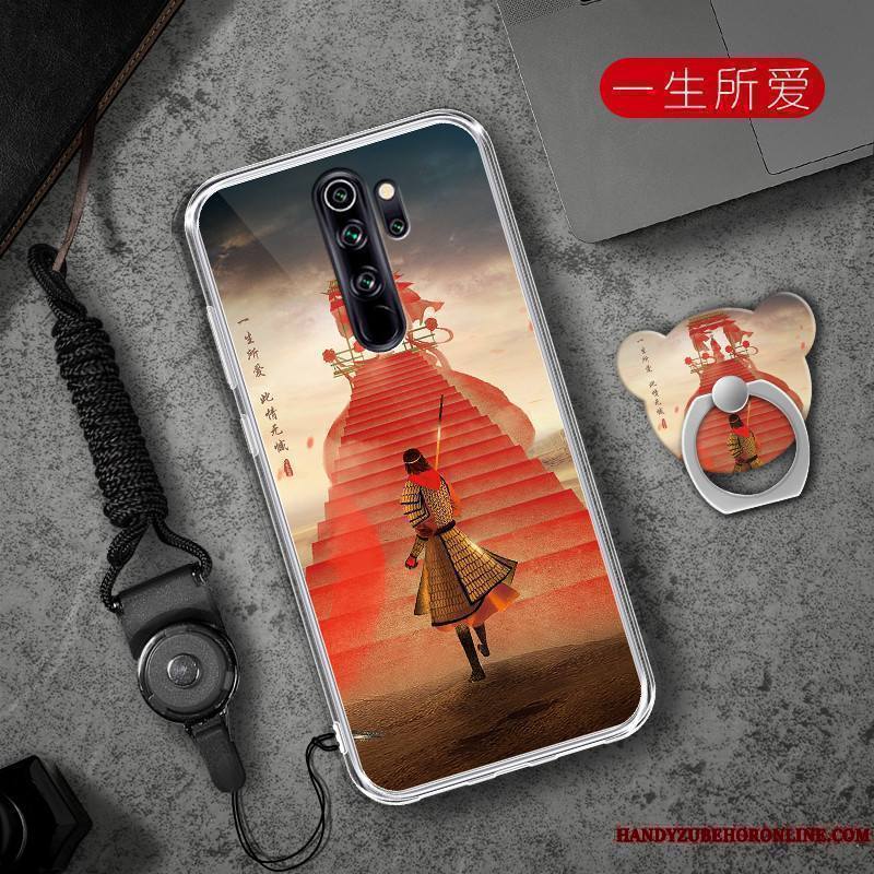 Redmi Note 8 Pro Cœur Tendance Rouge Incassable Coque De Téléphone Fluide Doux