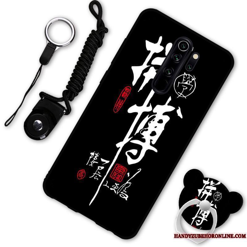 Redmi Note 8 Pro Dessin Animé Coque De Téléphone Support Amoureux Rouge Incassable Ornements Suspendus