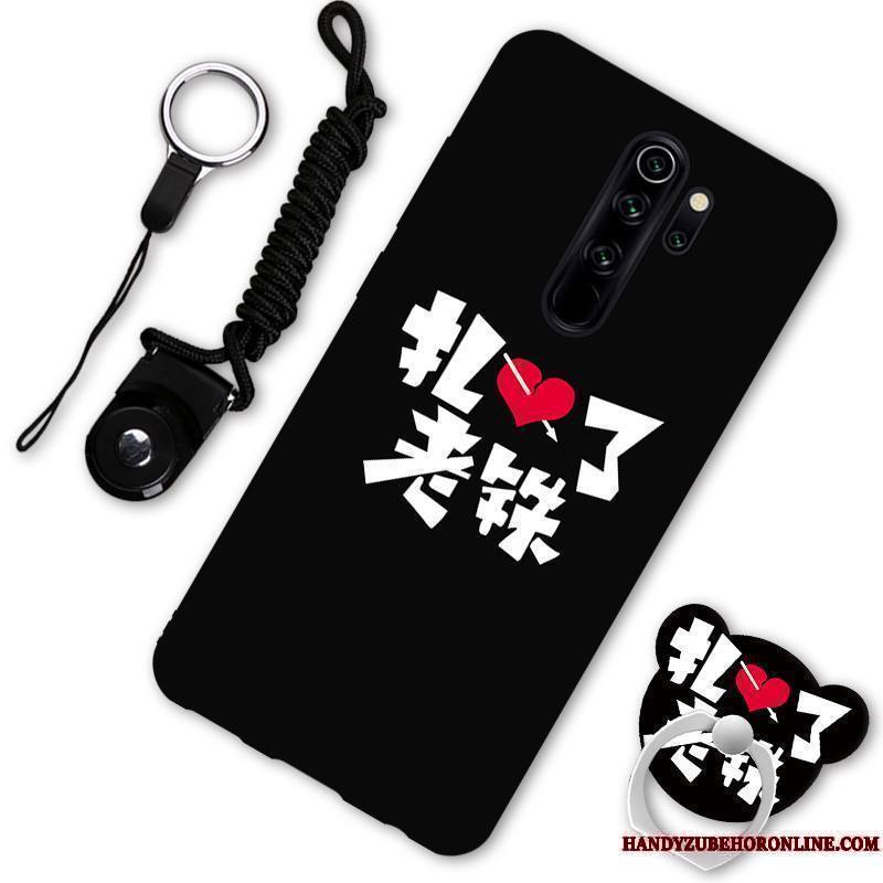 Redmi Note 8 Pro Dessin Animé Coque De Téléphone Support Amoureux Rouge Incassable Ornements Suspendus