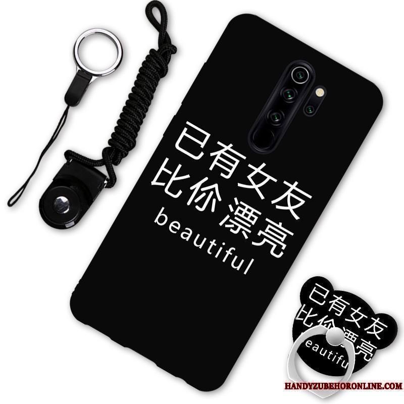 Redmi Note 8 Pro Dessin Animé Coque De Téléphone Support Amoureux Rouge Incassable Ornements Suspendus