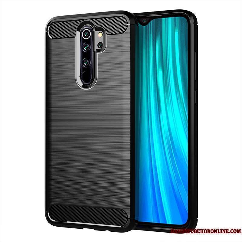 Redmi Note 8 Pro Fluide Doux Étui Business Coque De Téléphone Protection Rouge Couvercle Arrière