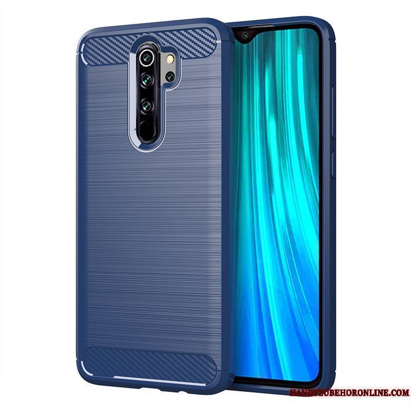 Redmi Note 8 Pro Fluide Doux Étui Business Coque De Téléphone Protection Rouge Couvercle Arrière