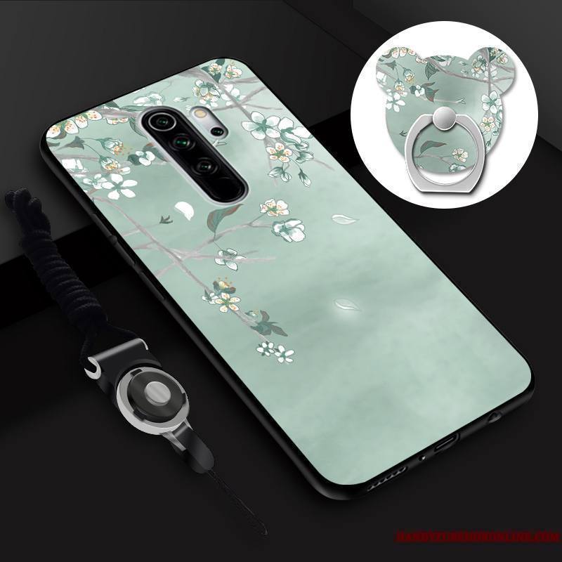 Redmi Note 8 Pro Petit Membrane Anneau Coque De Téléphone Tempérer Dessin Animé Incassable