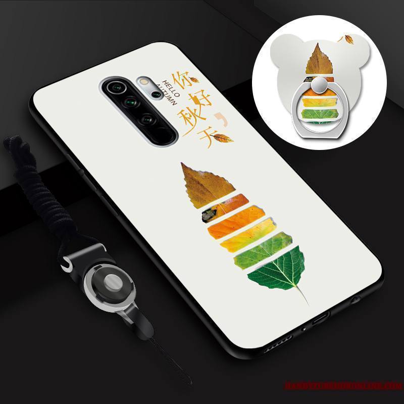 Redmi Note 8 Pro Petit Membrane Anneau Coque De Téléphone Tempérer Dessin Animé Incassable