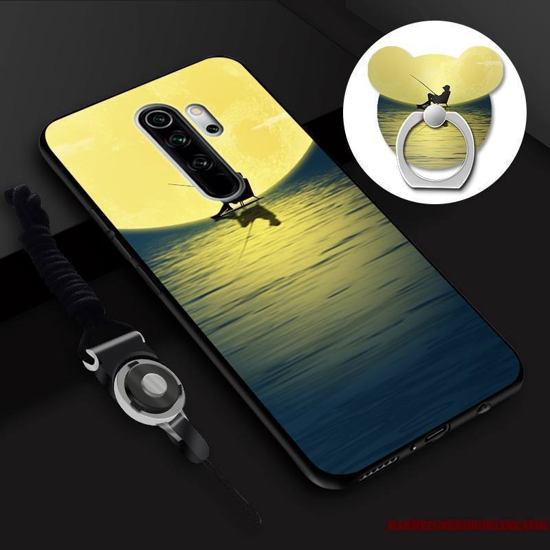 Redmi Note 8 Pro Petit Membrane Anneau Coque De Téléphone Tempérer Dessin Animé Incassable