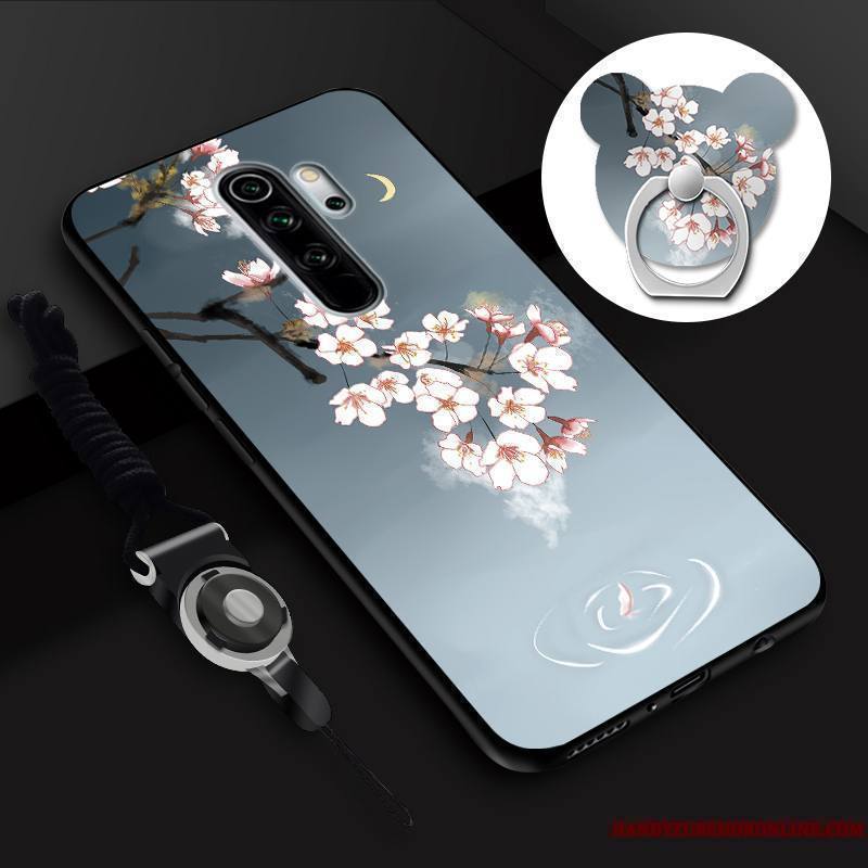 Redmi Note 8 Pro Petit Membrane Anneau Coque De Téléphone Tempérer Dessin Animé Incassable