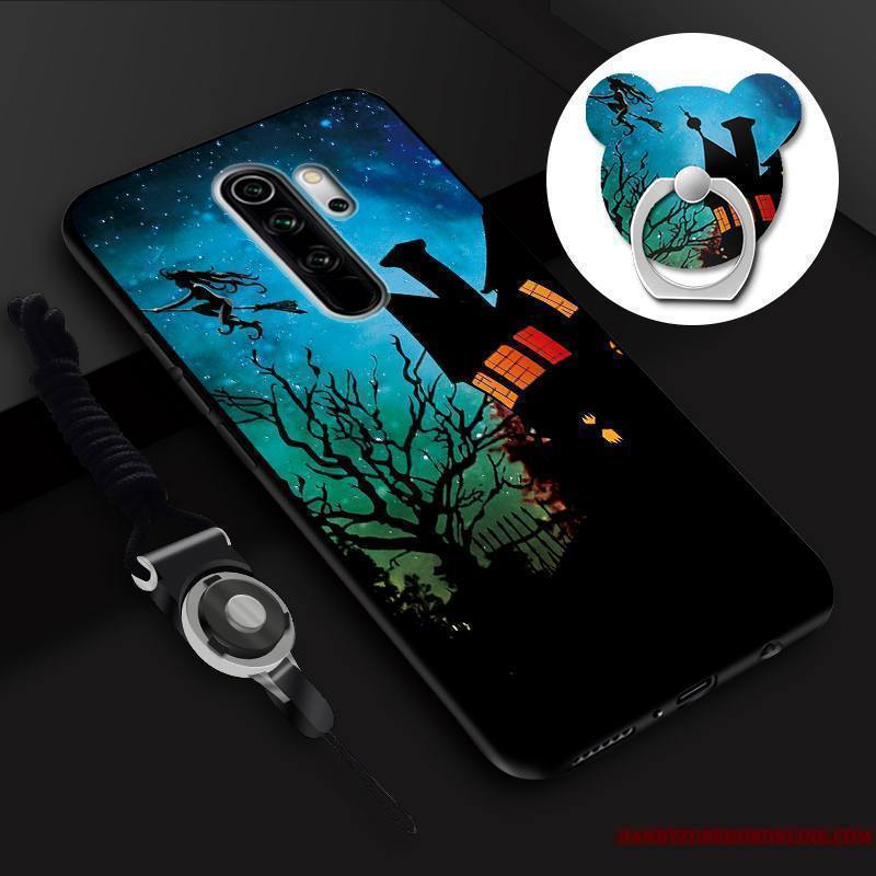 Redmi Note 8 Pro Petit Membrane Anneau Coque De Téléphone Tempérer Dessin Animé Incassable