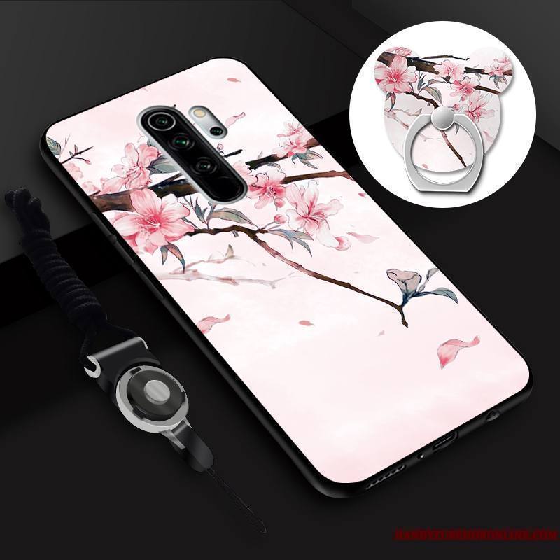 Redmi Note 8 Pro Petit Membrane Anneau Coque De Téléphone Tempérer Dessin Animé Incassable