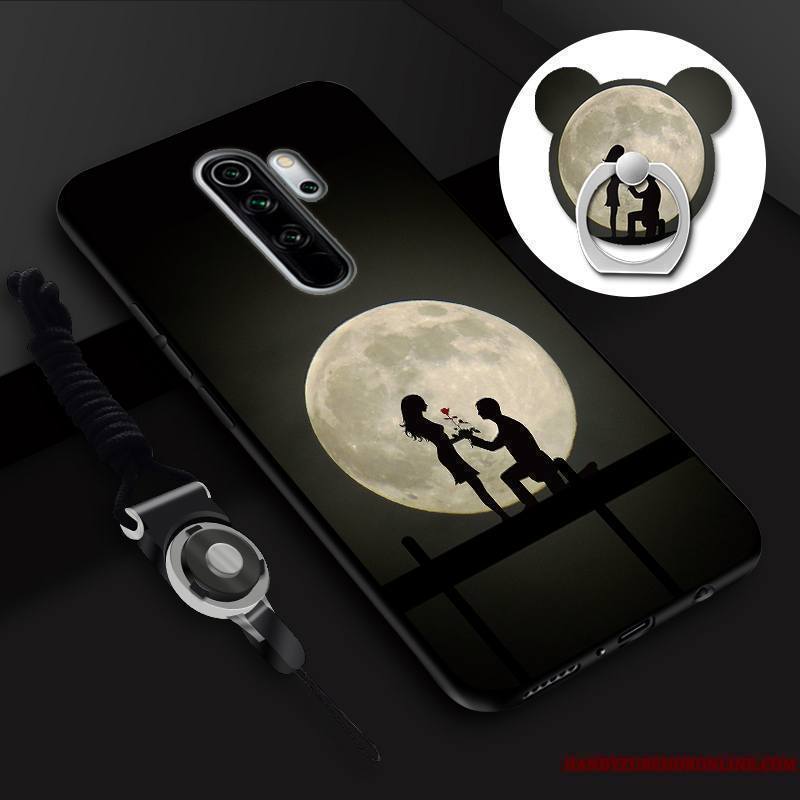 Redmi Note 8 Pro Petit Membrane Anneau Coque De Téléphone Tempérer Dessin Animé Incassable