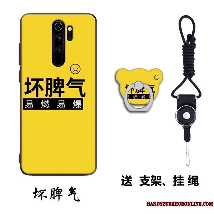 Redmi Note 8 Pro Support Fluide Doux Ornements Suspendus Personnalité Rouge Coque De Téléphone Petit