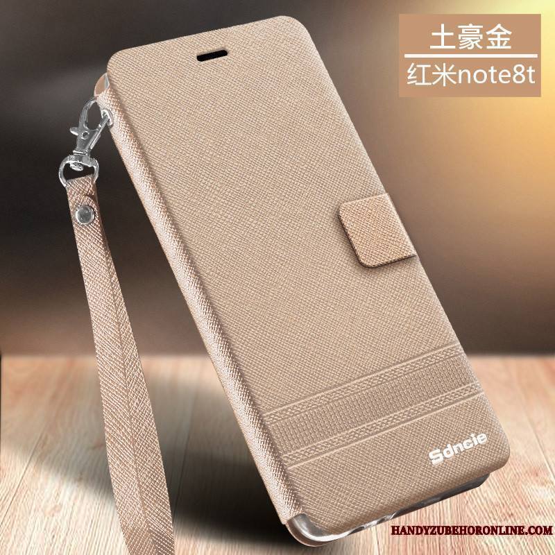 Redmi Note 8t Business Protection Clamshell Coque De Téléphone Incassable Ornements Suspendus Tempérer