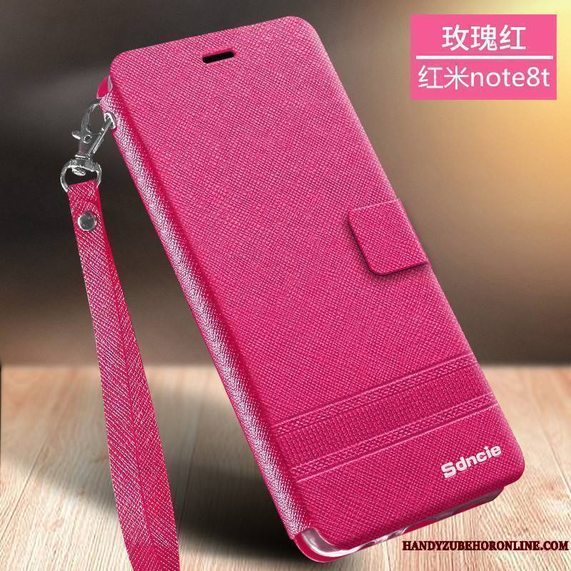 Redmi Note 8t Business Protection Clamshell Coque De Téléphone Incassable Ornements Suspendus Tempérer