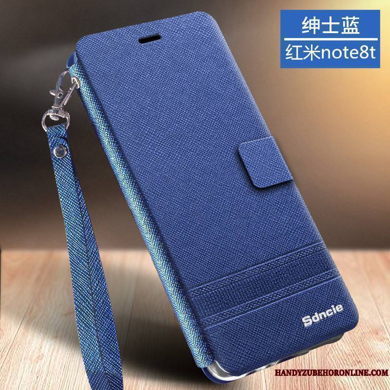 Redmi Note 8t Business Protection Clamshell Coque De Téléphone Incassable Ornements Suspendus Tempérer