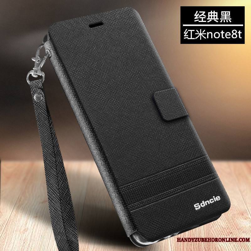 Redmi Note 8t Business Protection Clamshell Coque De Téléphone Incassable Ornements Suspendus Tempérer