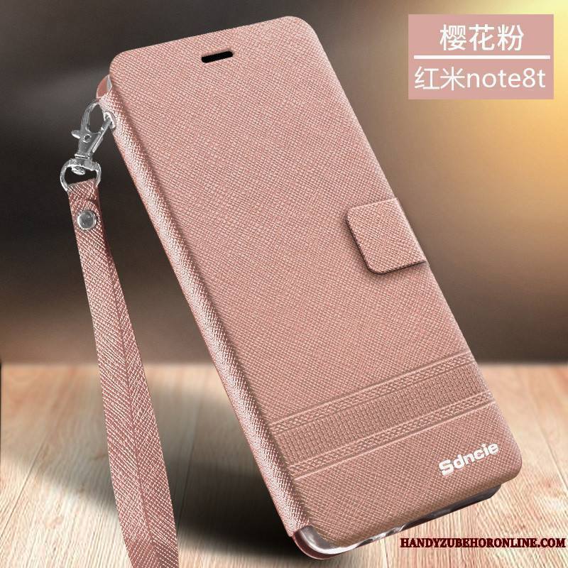 Redmi Note 8t Business Protection Clamshell Coque De Téléphone Incassable Ornements Suspendus Tempérer